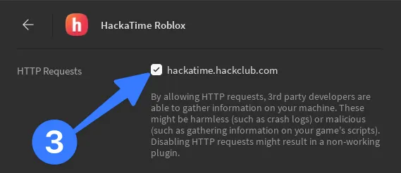Screenshot showing Allow HTTP Requests enabled