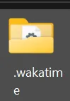 wakatime folder